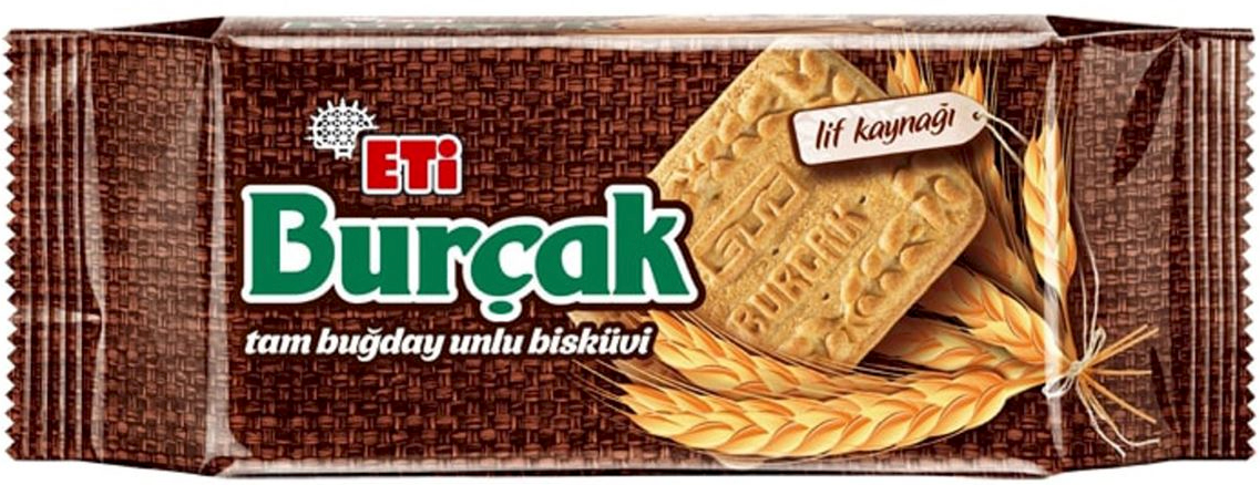 Eti Burcak Whole Wheat Bakery Biscuit 24 x 131 g