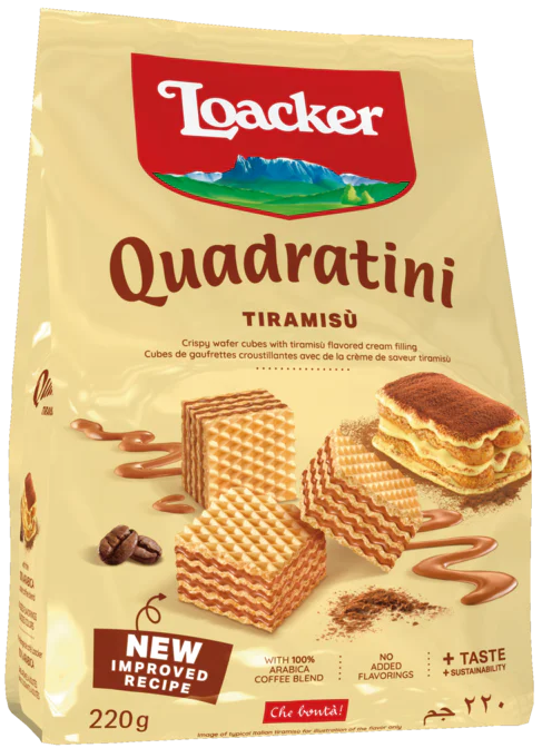 Loacker Quadratini Tiramisu 6 x 220 g