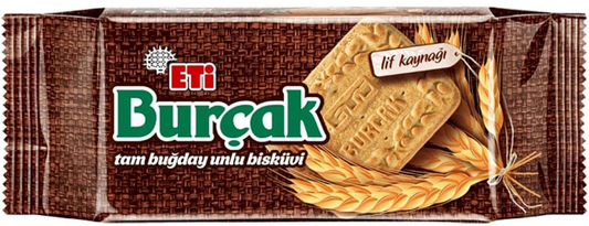 Eti Burcak Whole Wheat Bakery Biscuit 24 x 131 g