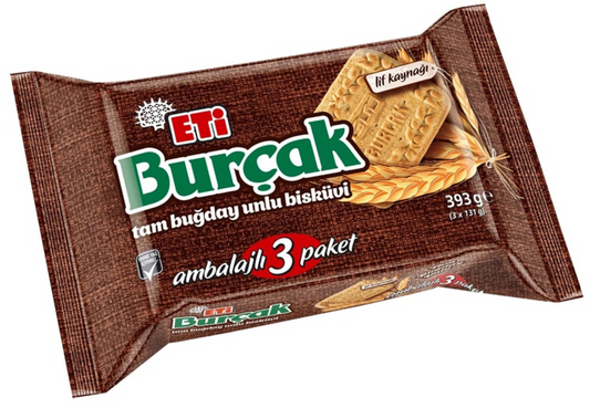 Eti Burcak Oatmeal Biscuits 3 Pack 12 x 375 g