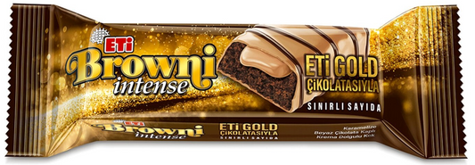 Eti Browni Intense Gold Chocolate Coated Cream Filled Cake 16 x 48 g