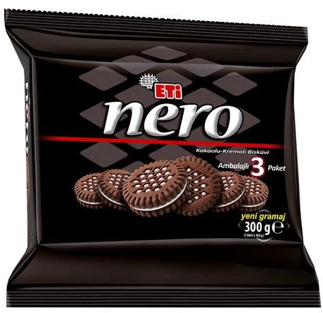Eti Nero Cocoa Biscuit With Cream Filling 12 x 300 g