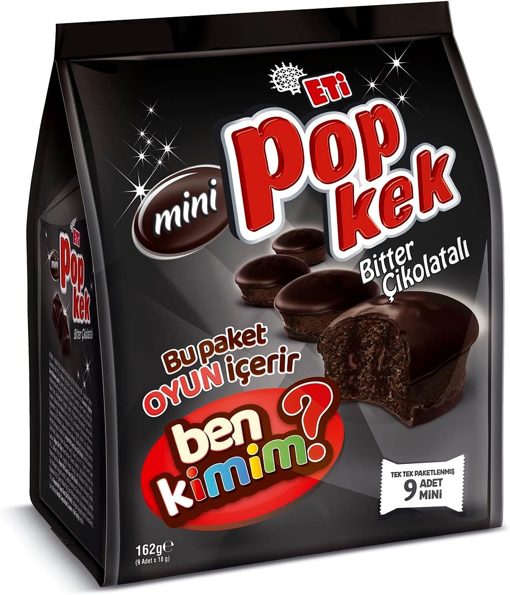 Eti Popkek Cake With Bitter Chocolate 10 x 180 g