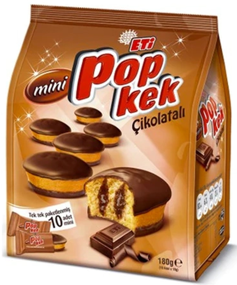 Eti Popkek Cake With Chocolate 10 x 180 g