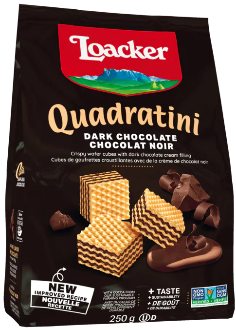 Loacker Quadratini Dark Chocolate 6 x 250 g
