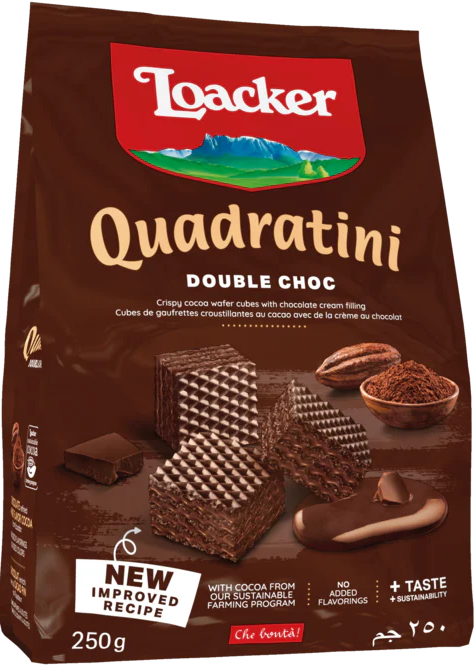 Loacker Quadratini Double Chocolate 6 x 250 g
