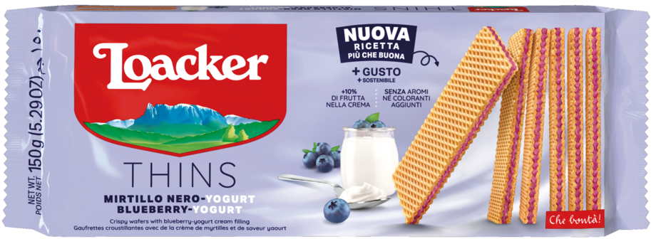 Loacker Wafer Blueberry Yogurt 18 x 150 g