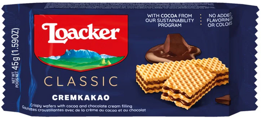 Loacker Wafer Chocolate 12 x 45 g