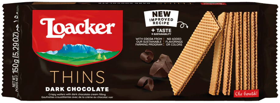 Loacker Wafer Dark Chocolate 18 x 150 g