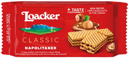 Loacker Wafer Hazelnut 12 x 45 g